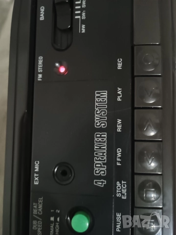 Радиокасетофон SANYO MW 717 AM/FM Stereo Boombox, снимка 10 - Радиокасетофони, транзистори - 52778586