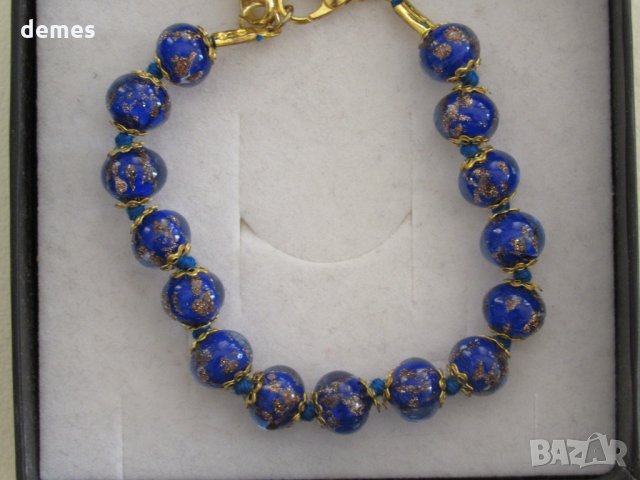 Ръчно изработена гривна от стъкло Мурано, Венеция