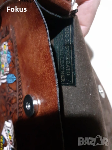 Маркова италианска кожена чантичка - чисто нова, снимка 6 - Антикварни и старинни предмети - 53347383