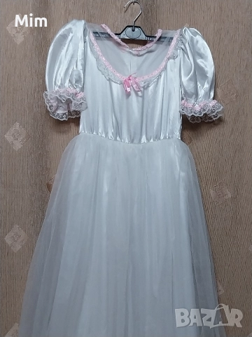 Детска бяла дълга рокля за шаферка / булка /, снимка 6 - Рокли - 51987711