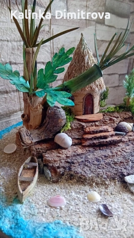 Лято на морският бряг-ръчно изработена декорация., снимка 13 - Декорация за дома - 53217315