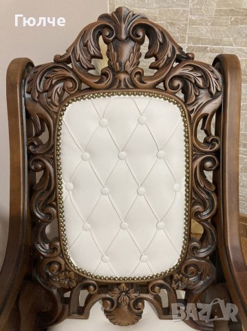 Барокови люлеещ стол, снимка 4 - Дивани и мека мебел - 39749701