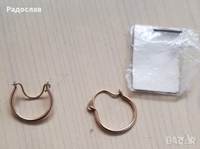 Продавам 2 чифта позлатени обеци, снимка 2 - Обеци - 35505646