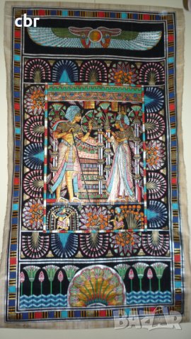 Голяма Египетска картина на папирус , снимка 1 - Картини - 43974308