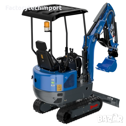 Мини багер RIPPA R10 ECO / 1 тон / Кубота двигател, снимка 9 - Индустриална техника - 52719529