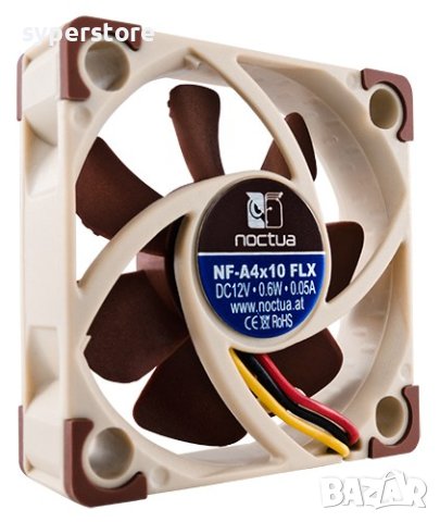 Вентилатор за компютър 40x40x10mm Noctua NF-A4x10-5V SSO2 Bearing 3-pin 4500RPM 5V, снимка 2 - Други - 40410212