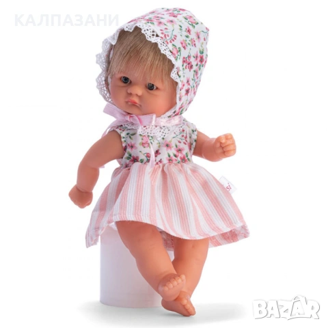 Кукла-бебе Чикита, с шапка на цветя и дантели, 20 см, Bomboncin, Asi 0116400