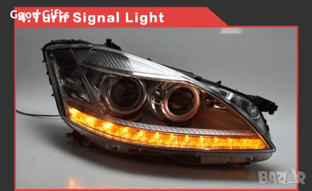 LED Фарове за Mercedes W221 S-class Facelift, LED Диодни фарове за Мерцедес, снимка 8 - Аксесоари и консумативи - 50564397
