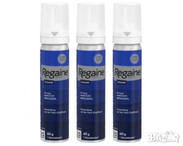 Regaine/Rogaine Minoxidil Пяна която подпомага разтежа на коса и брада, снимка 2 - Продукти за коса - 33410711