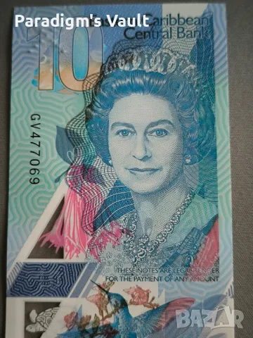 Банкнота - Източни Кариби - 10 долара UNC | 2019г., снимка 2 - Нумизматика и бонистика - 47382121