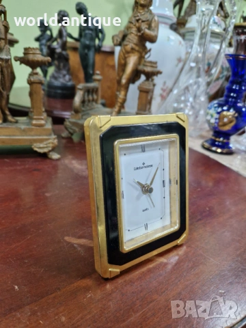 Прекрасен настолен позлатен будилник Collection Noblesse, снимка 4 - Антикварни и старинни предмети - 53060516