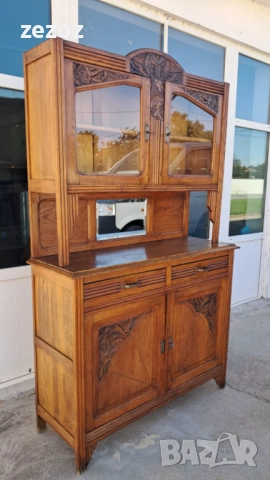 Шкаф антикварен масив №49, снимка 4 - Шкафове - 51522983