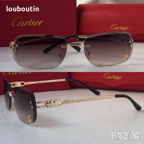 Cartier Mъжки Дамски слънчеви очила овални елипса 4 цвята, снимка 3 - Слънчеви и диоптрични очила - 49785711