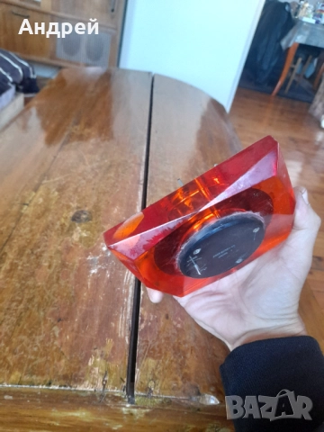 Стар настолен часовник,будилник Мълния,Molnija, снимка 5 - Антикварни и старинни предмети - 52851264