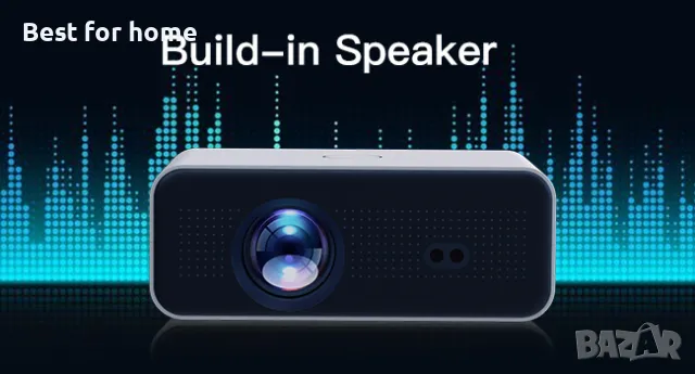 4K LED проектор LYNCAST с WIFI и Bluetooth Вграден Android TV 11 , снимка 12 - Плейъри, домашно кино, прожектори - 49230624