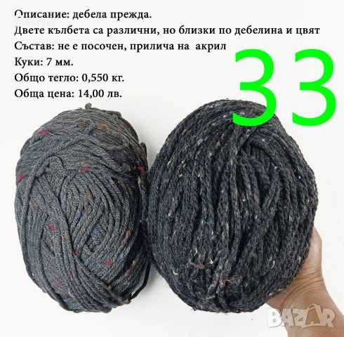 Евтини прежди в малки количества - нови и остатъци , снимка 5 - Други - 52029790