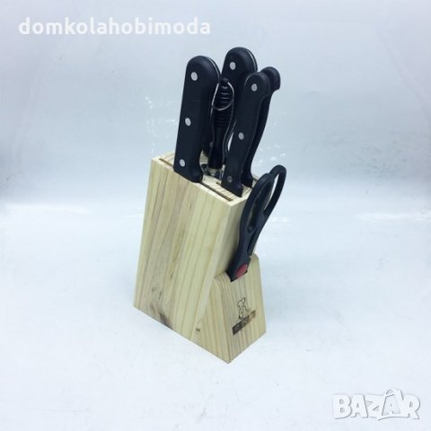 Комплект за кухня с ножове точило и ножица, 8 части, снимка 5 - Аксесоари за кухня - 33618265