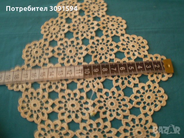 Две  малки плетени на една кука  покривки, снимка 7 - Покривки за маси - 33543965