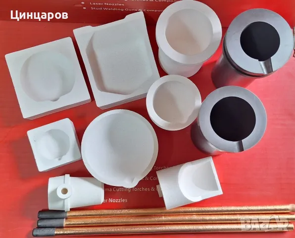 Пота,тигел,поти,тигли топене метал,бъркалки графит.Графит,кварц.Боракс топене,рафиниране злато, снимка 2 - Други машини и части - 50308578