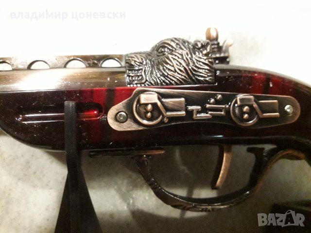 Малък кремъчен,капсулен пистолет,пищов,оръжие, снимка 5 - Колекции - 39601198