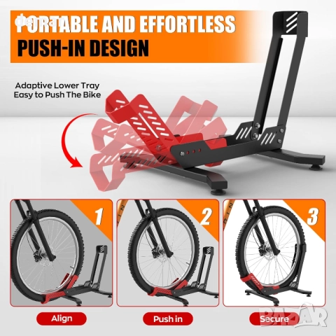 IMAYCC Професионална самостоятелна стойка за велосипед, 26-29", снимка 3 - Аксесоари за велосипеди - 52130542