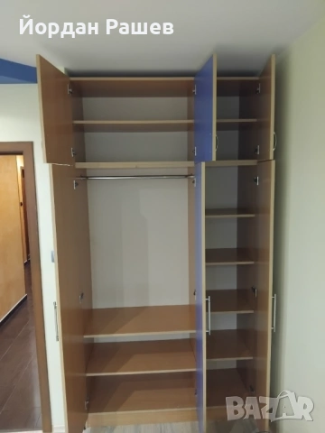 Гардероб с надстройка и бюро , снимка 3 - Гардероби - 53326712