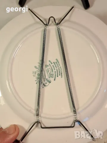 порцеланова чиния за стена с пружинен окачвач  25/4, снимка 6 - Декорация за дома - 50214735