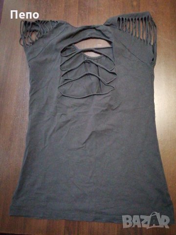 Черна тениска, снимка 2 - Тениски - 32651604