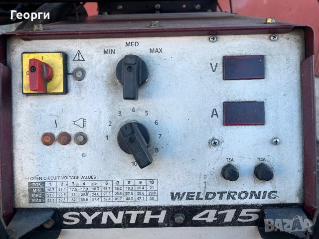 Телоподаващо Weldtronic Synth 415, снимка 7 - Други машини и части - 43534808