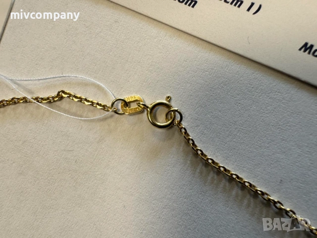 Златен синджир 1.36гр.56см., снимка 4 - Колиета, медальони, синджири - 53496642