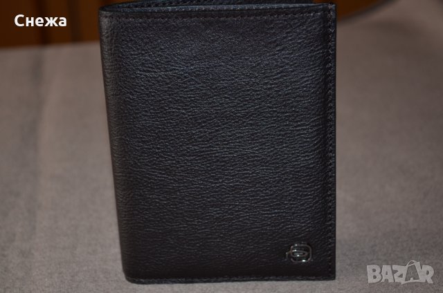 Piquadro Black Square PU1393B3R/TM луксозен вертикален портфейл до 13 карти, снимка 4 - Портфейли, портмонета - 32657613
