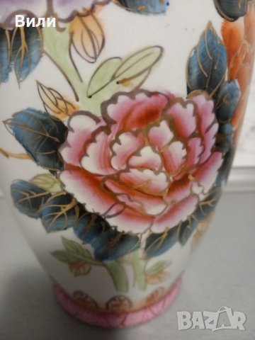 Красива  Японска ваза, 32 см., снимка 3 - Декорация за дома - 43743019