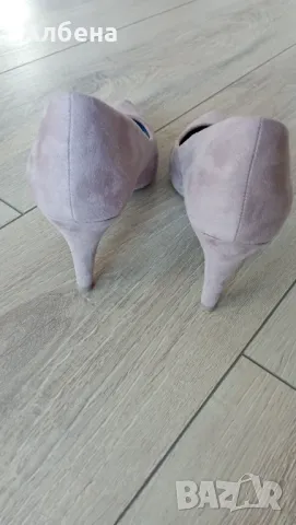 Обувки на ток - лилави, снимка 3 - Дамски обувки на ток - 48843387
