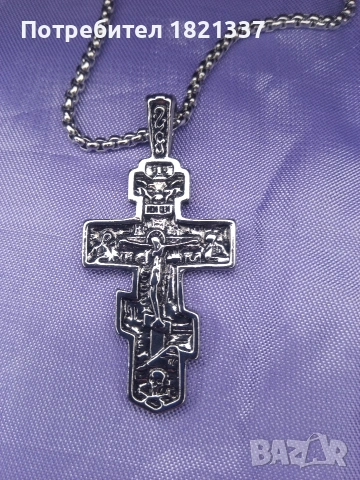 Кръст, снимка 2 - Колиета, медальони, синджири - 53397301