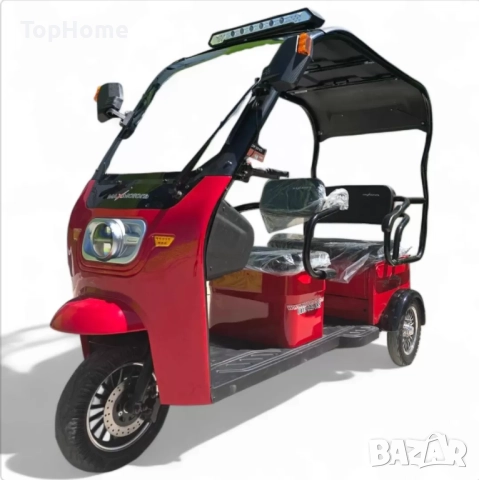 Двуместна триколка MaxMotors с покрив и камера за задно виждане., снимка 2 - Мотоциклети и мототехника - 41286667