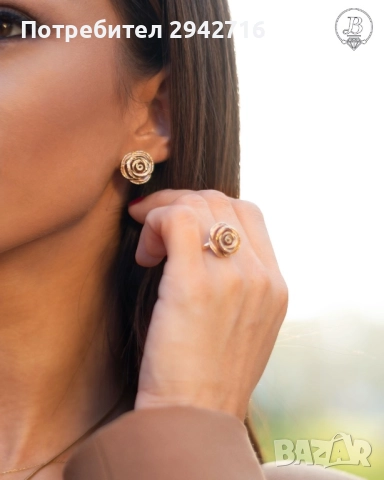 Златен комплект Birse - made in Italy, снимка 7 - Бижутерийни комплекти - 52688297