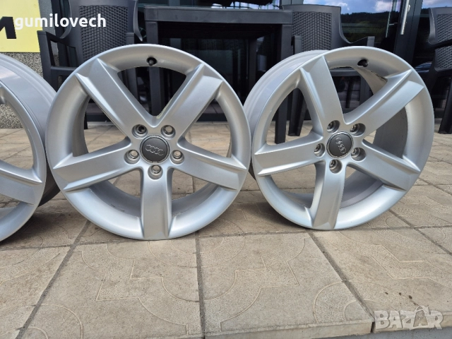 4бр.Оригинални Джанти Ауди А4/B8/Q5-17 цола , снимка 6 - Гуми и джанти - 51892811