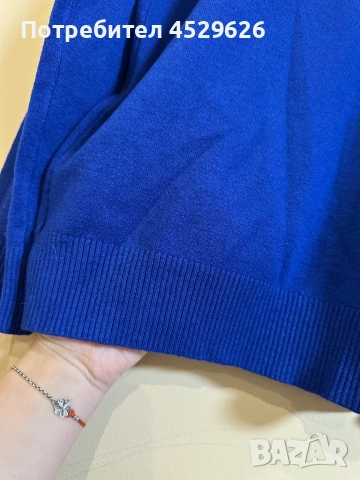 Син пуловер , снимка 3 - Пуловери - 53237092