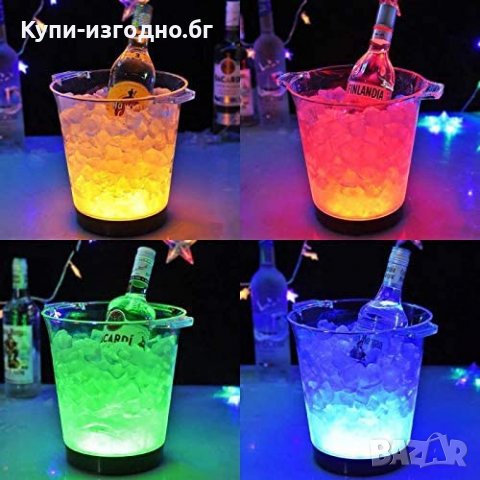 Лед охладител за напитки - Kitchen Club със сменящи се цветове, снимка 1