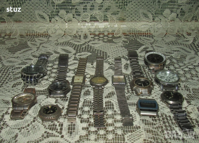 Ръчни кварцови часовници възстановяване, или за части, сет 12 бр., снимка 2 - Антикварни и старинни предмети - 53125104