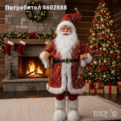 Внеси коледно вълшебство у дома – фигура на Дядо Коледа, която създава празнично настроение за , снимка 2 - Декорация за дома - 52909019