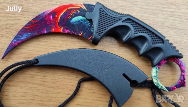 Карамбит - CS:GO / тренировъчен, затъпен /, снимка 15 - Ножове - 37075656