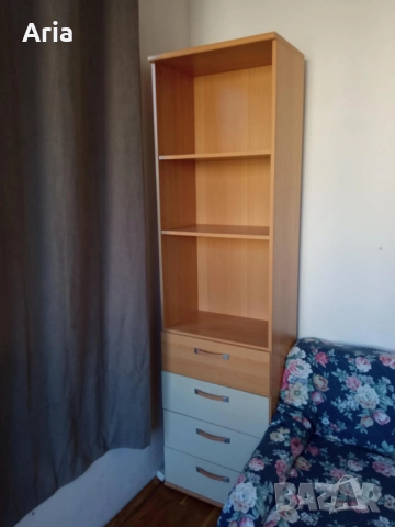 Етажерка с 3 рафта и 4 чекмеджета