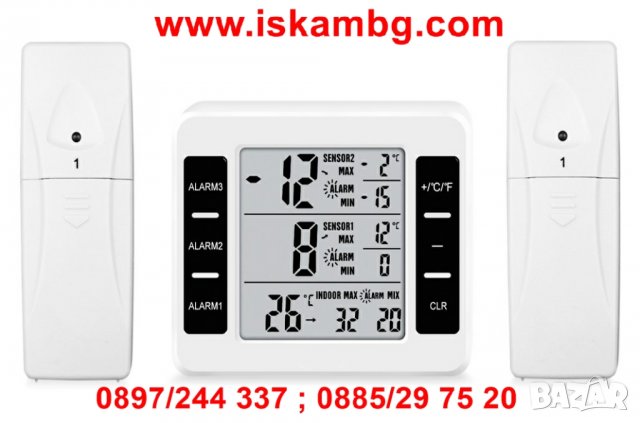 Безжичен термометър с LCD дисплей - код 2225, снимка 5 - Други стоки за дома - 26721534