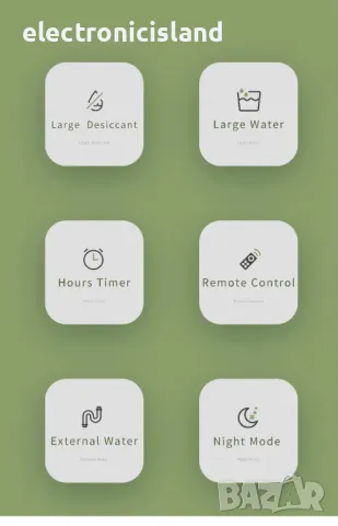 Въздушен обезвлажнител Абсорбер на влага Влагоустойчив 1.2 литра Сешоар на въздух, снимка 3 - Влагоабсорбатори и влагоуловители - 47384460