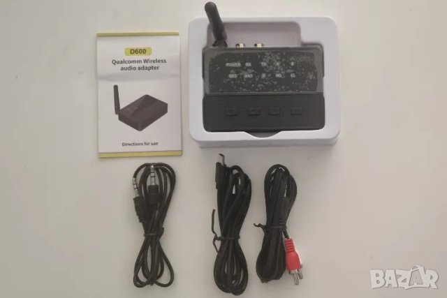 Bluetooth трансмитер, AptX/HD/LL аудио адаптер, приемник, RCA AUX предавател
