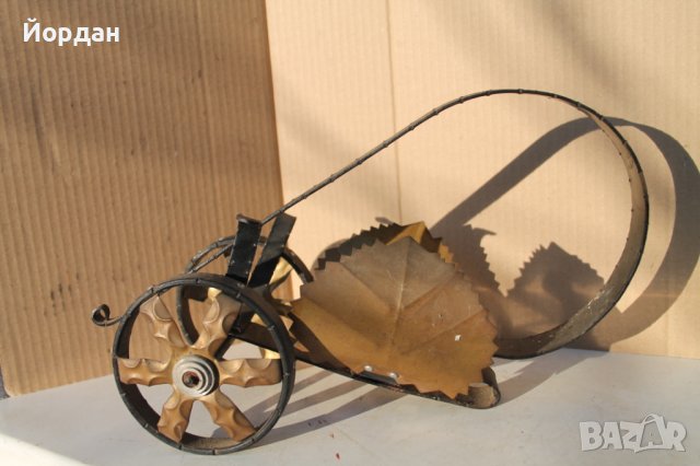 Стойка за бутилка шампанско от ковано желязо, снимка 5 - Антикварни и старинни предмети - 43516803