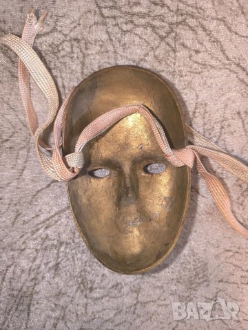 Стара метална маска., снимка 3 - Колекции - 50504449