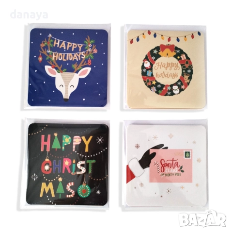 6234 3D коледна картичка с бял плик, снимка 4 - Декорация за дома - 52630182
