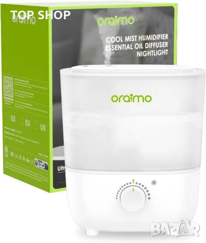Овлажнители Oraimo 2.5 литра с ЛЕД светлина, снимка 5 - Овлажнители на въздух - 48774447
